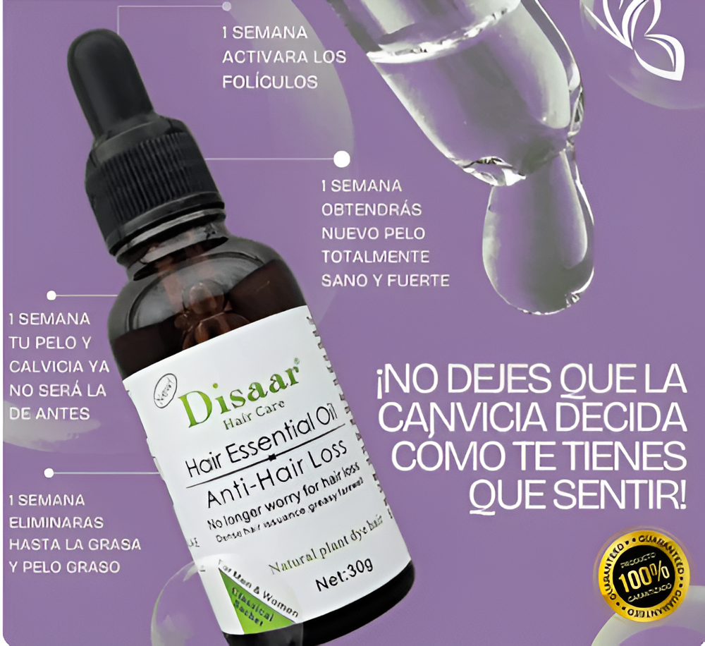 Kit Aceite + Shampoo Disaar Hair Anticaída